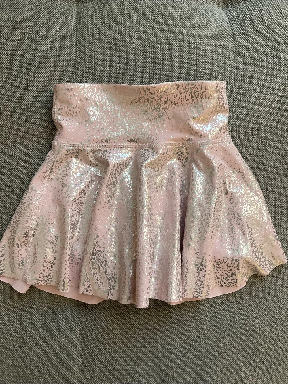 Old Navy Pink Metallic-Accent Powersoft Skirt- Girls Size S